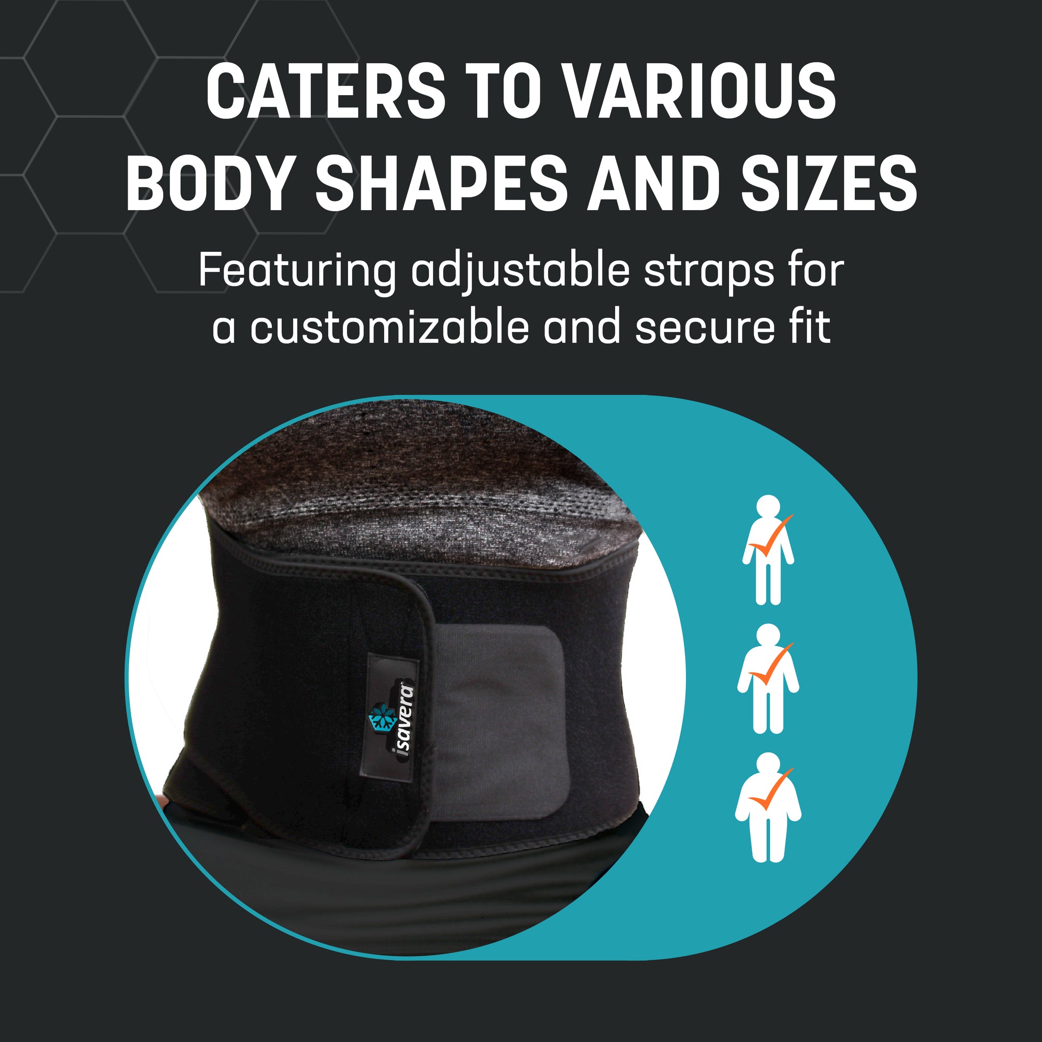 Isavera® Cool Curve Waist - Ice Pack Belt Set